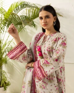 shirt shalwar dupatta printed 3 piece | bin saeed