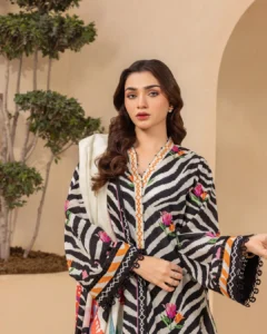 shirt shalwar dupatta printed 3 piece | bin saeed